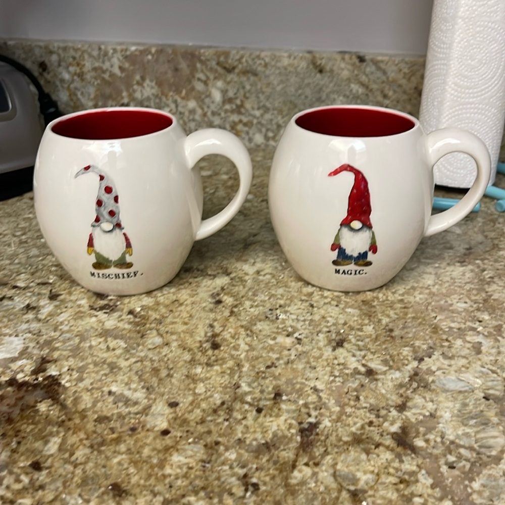 RAE DUNN CHRISTMAS MUGS